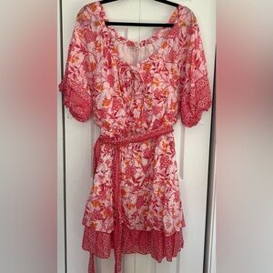 Women's Celina Moon Pink Floral Rush Dress